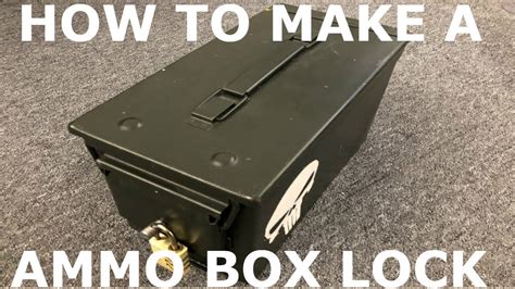 homemade steel lock box|ammo box console lock box.